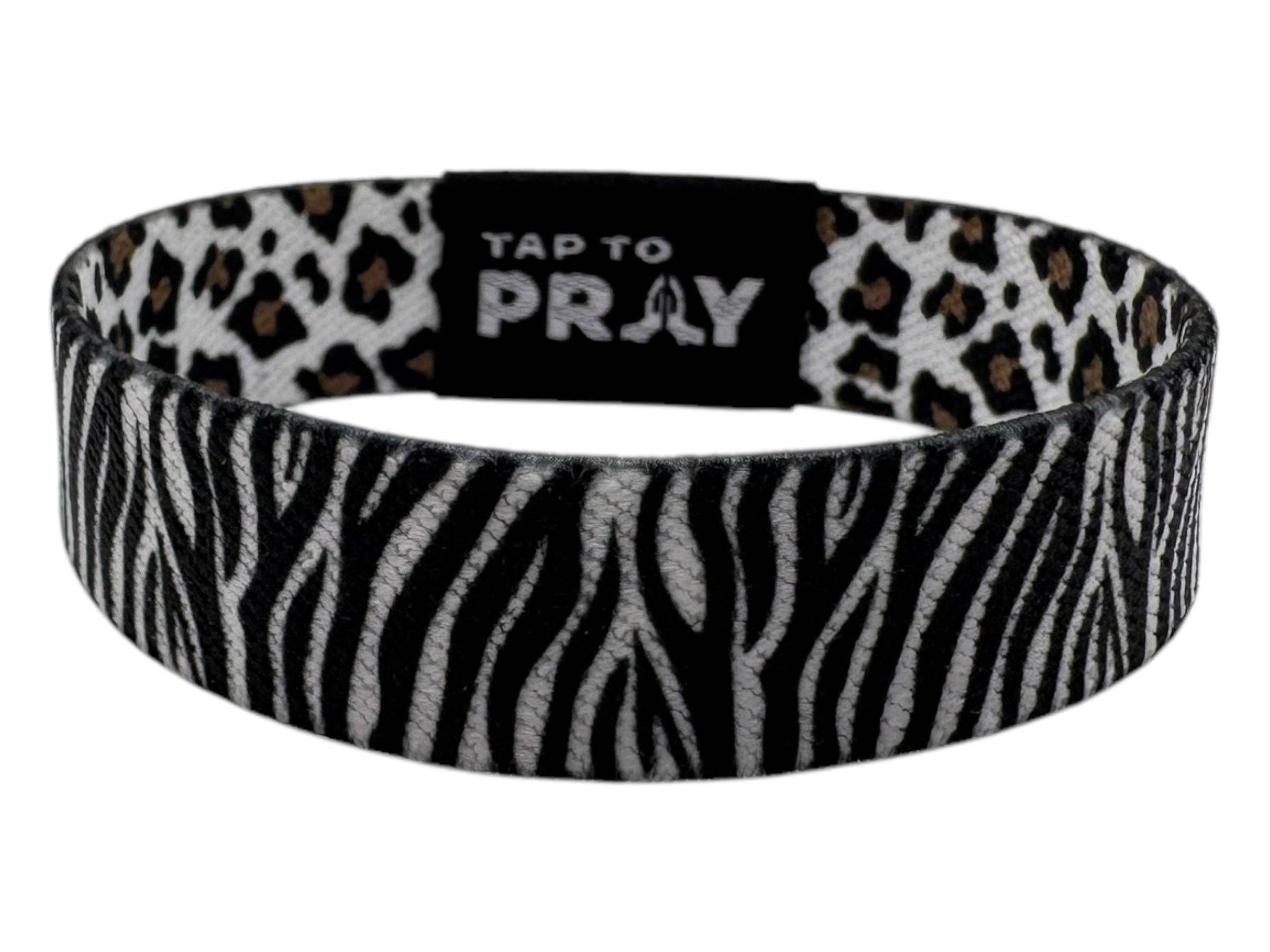 Tap To Pray™ Wristbands - Safari Zebra