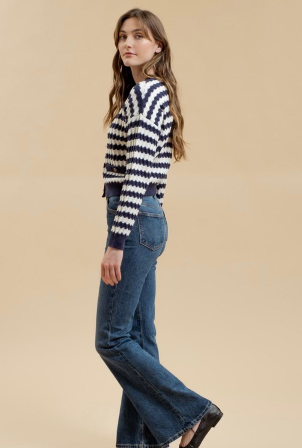 Crew Knit Stripe Cardigan