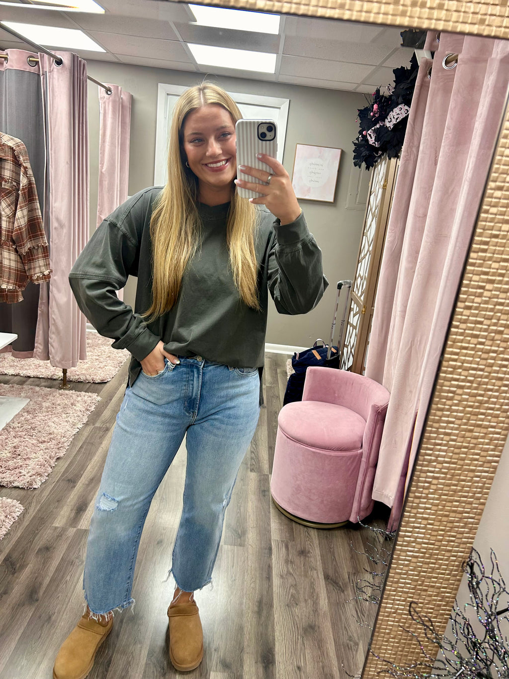 Bayeas Bella High Rise Straight Leg Jean