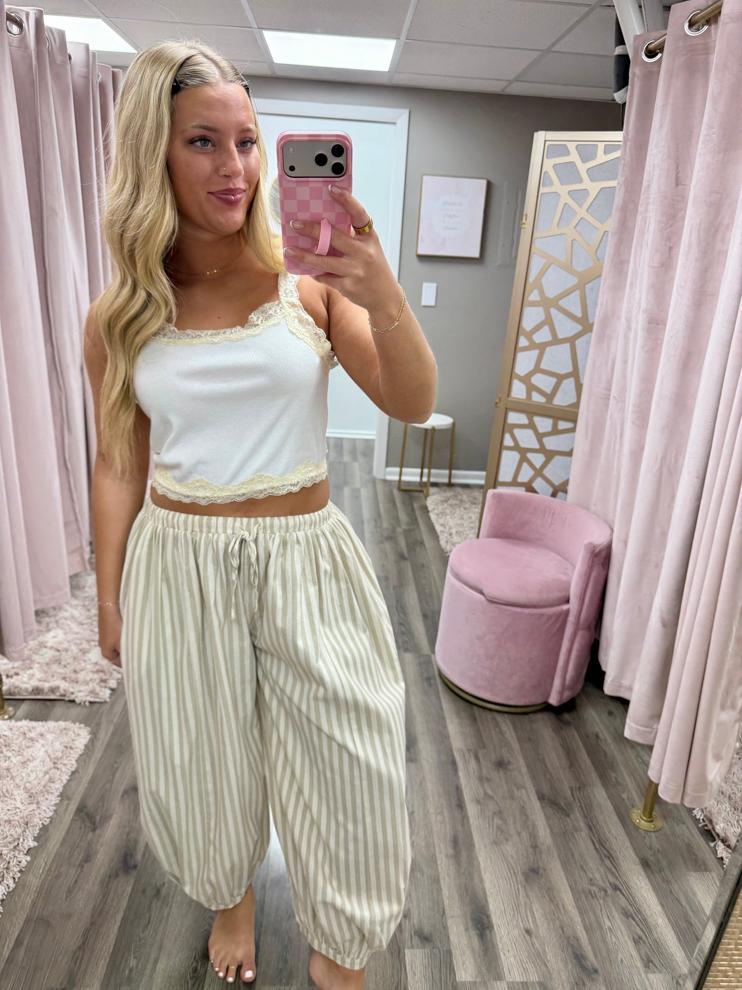 Stripe Balloon Pant