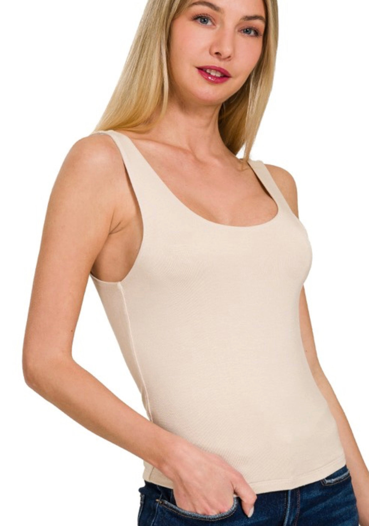 Double Layer Round Neck Tank