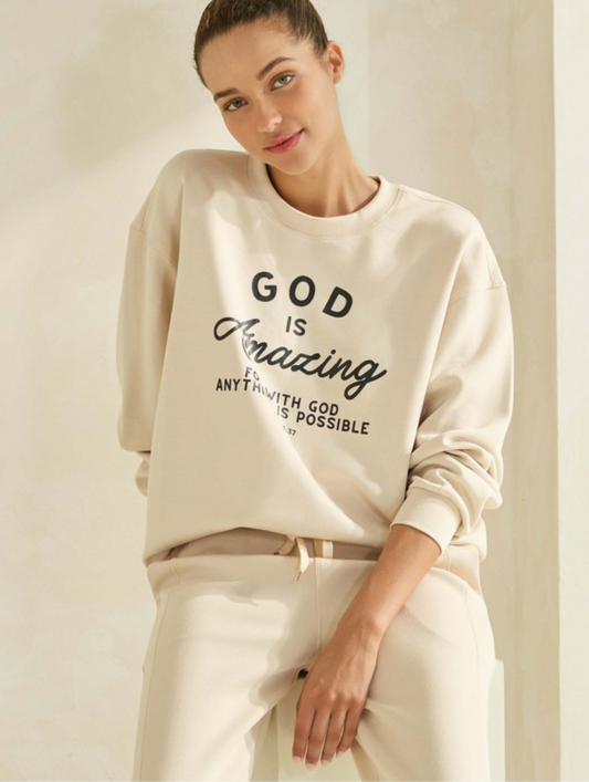 God is Amazing Crewneck