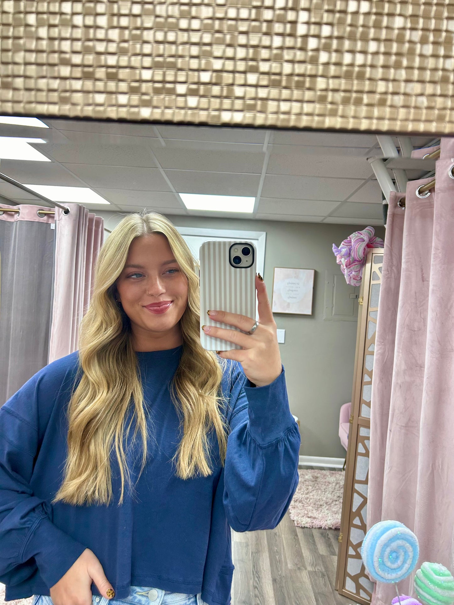 Cotton Open Back Long Sleeve