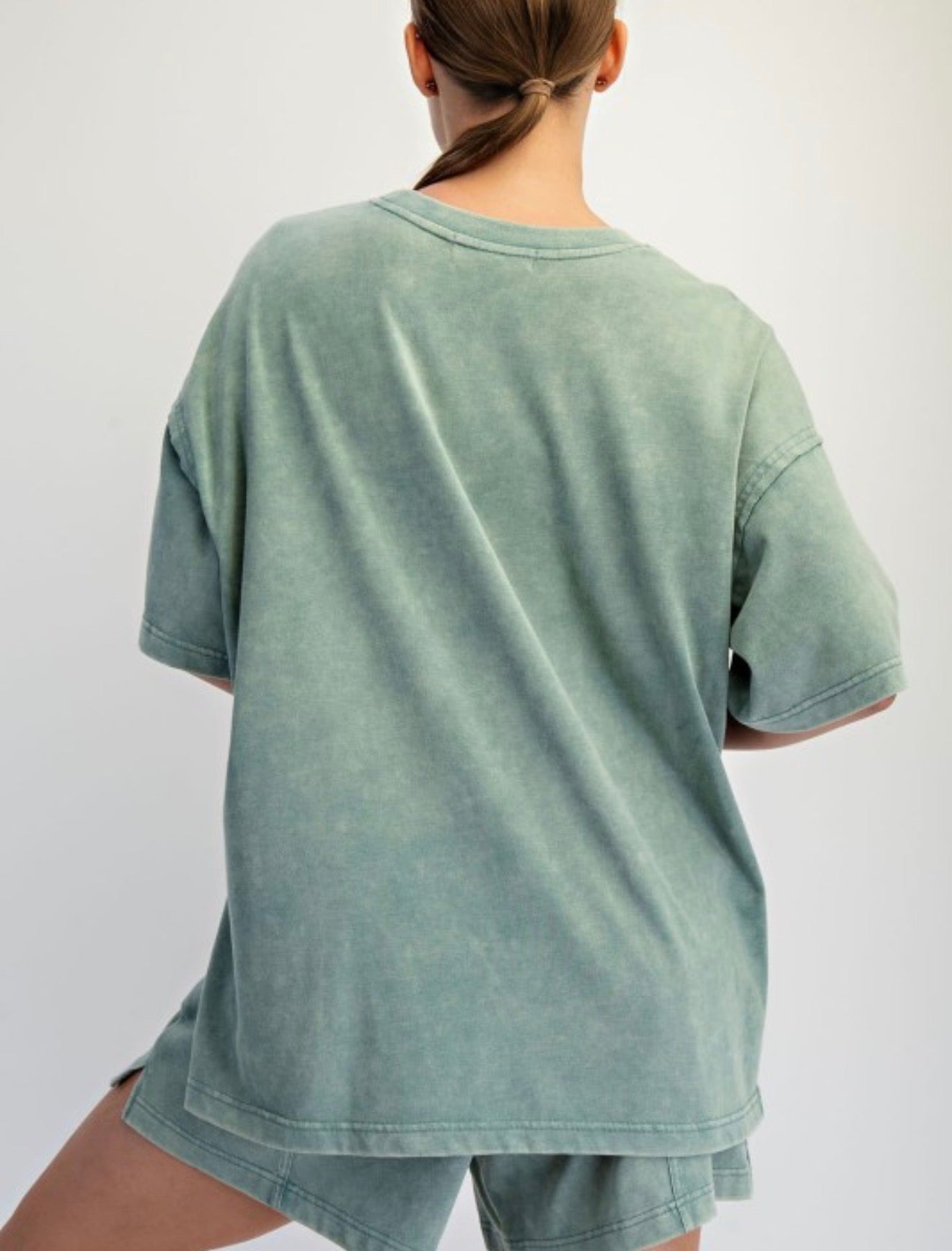 Mineral Wash Side Slit Short