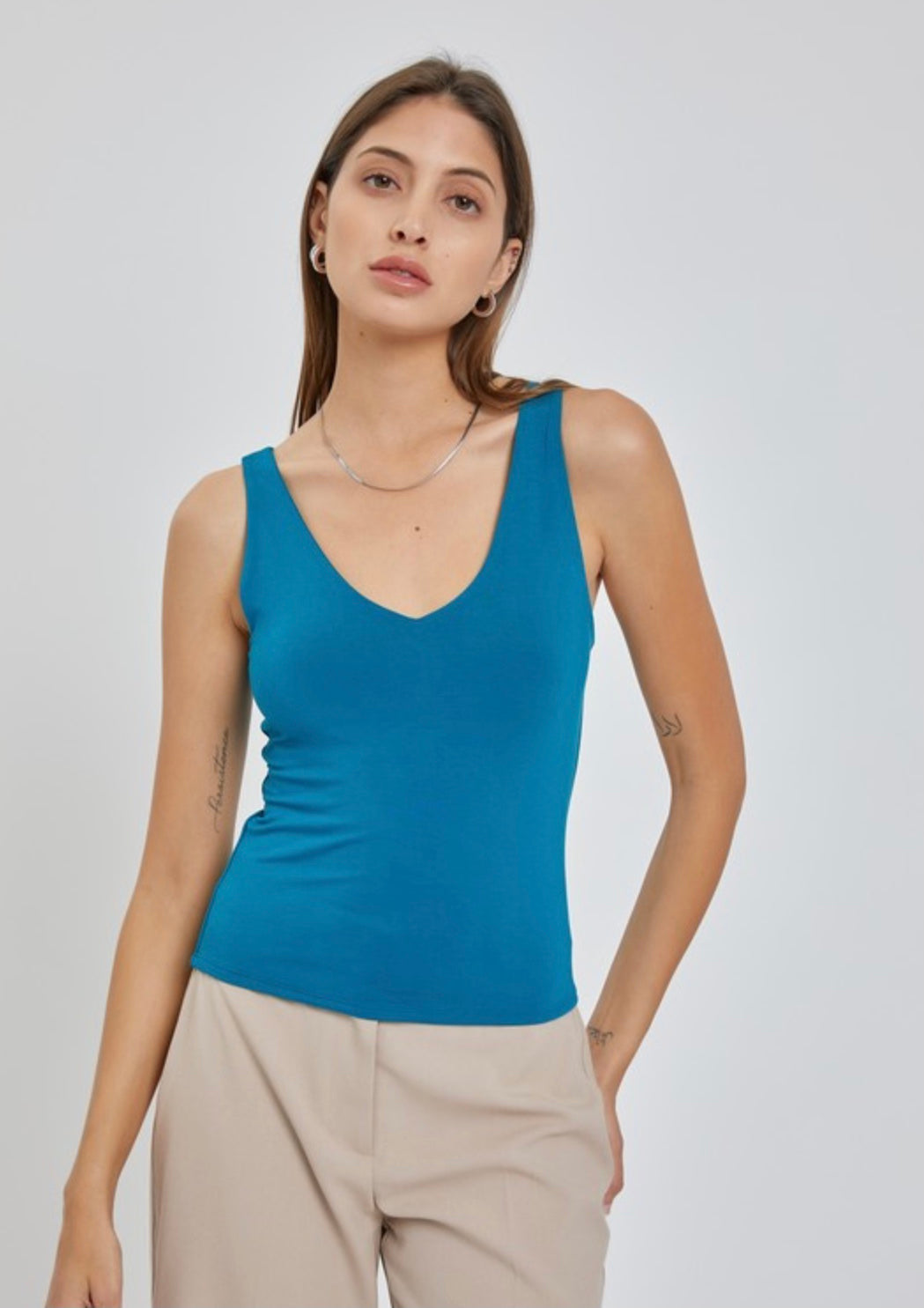 Butter V Neck Tank