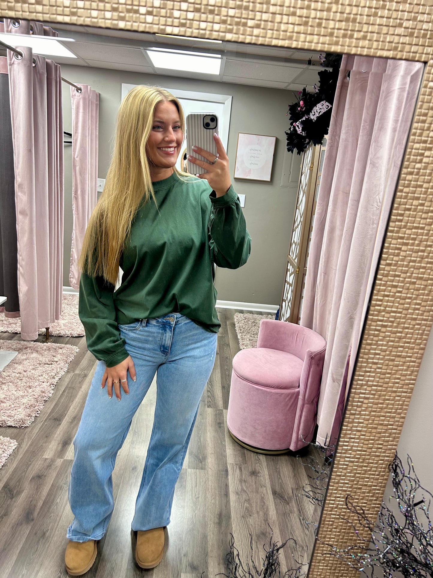 Bayeas Alsa Wide Leg Distress Jean