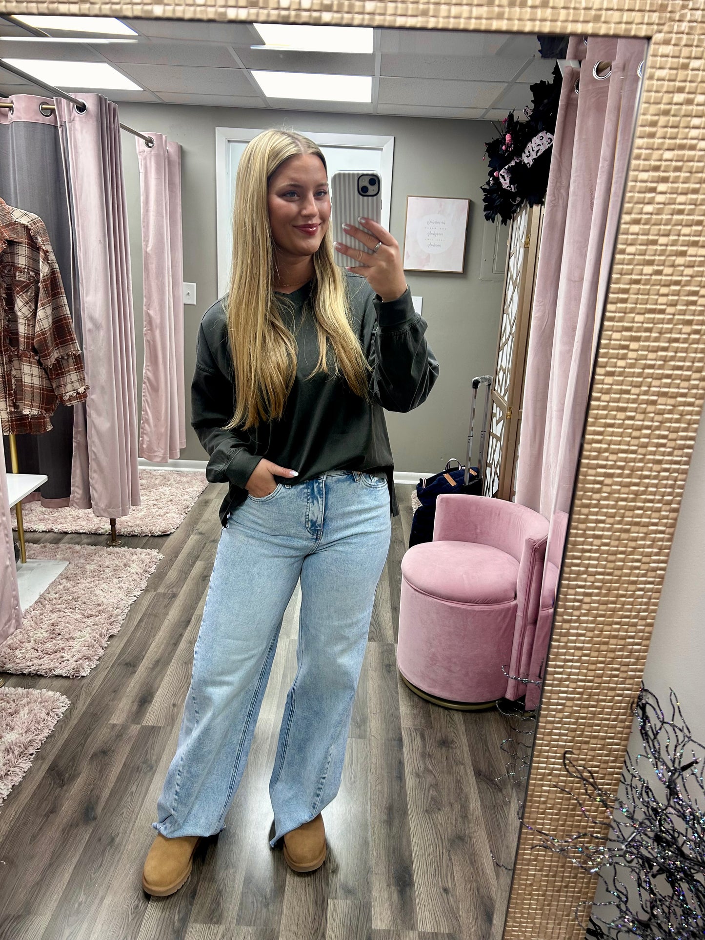 Bayeas High Rise Wide Leg Jean