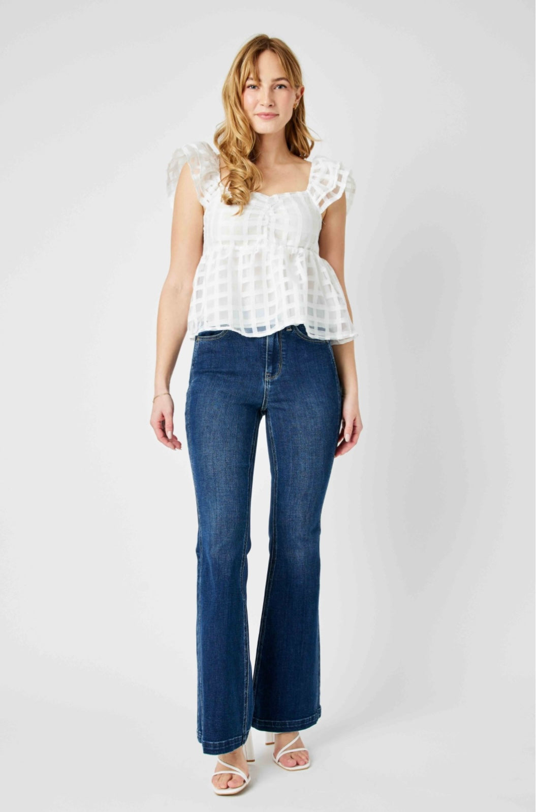 Judy Blue Angled Side Seam Flare Jean