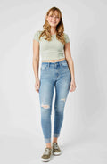 Judy Blue Distressed Skinny Cuff Jean