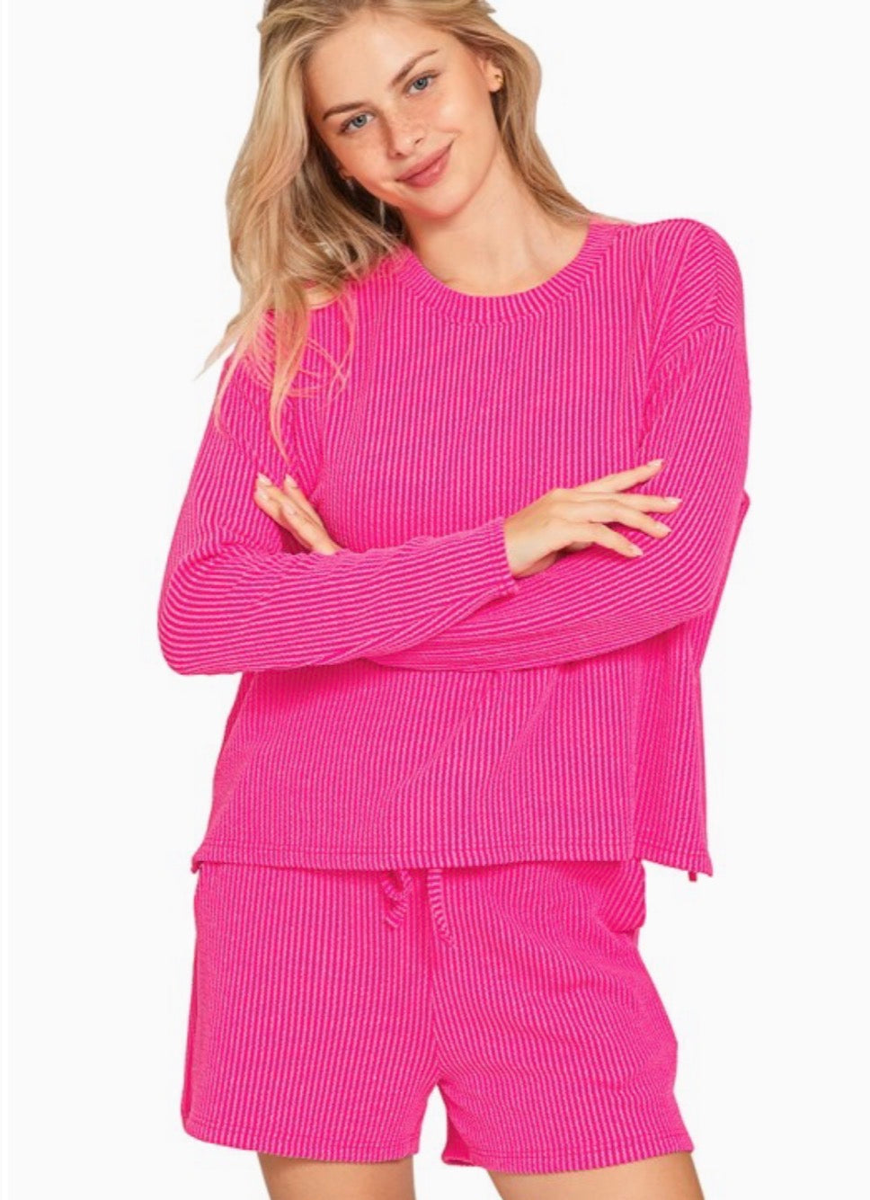 Raised Rib Top & Short Set