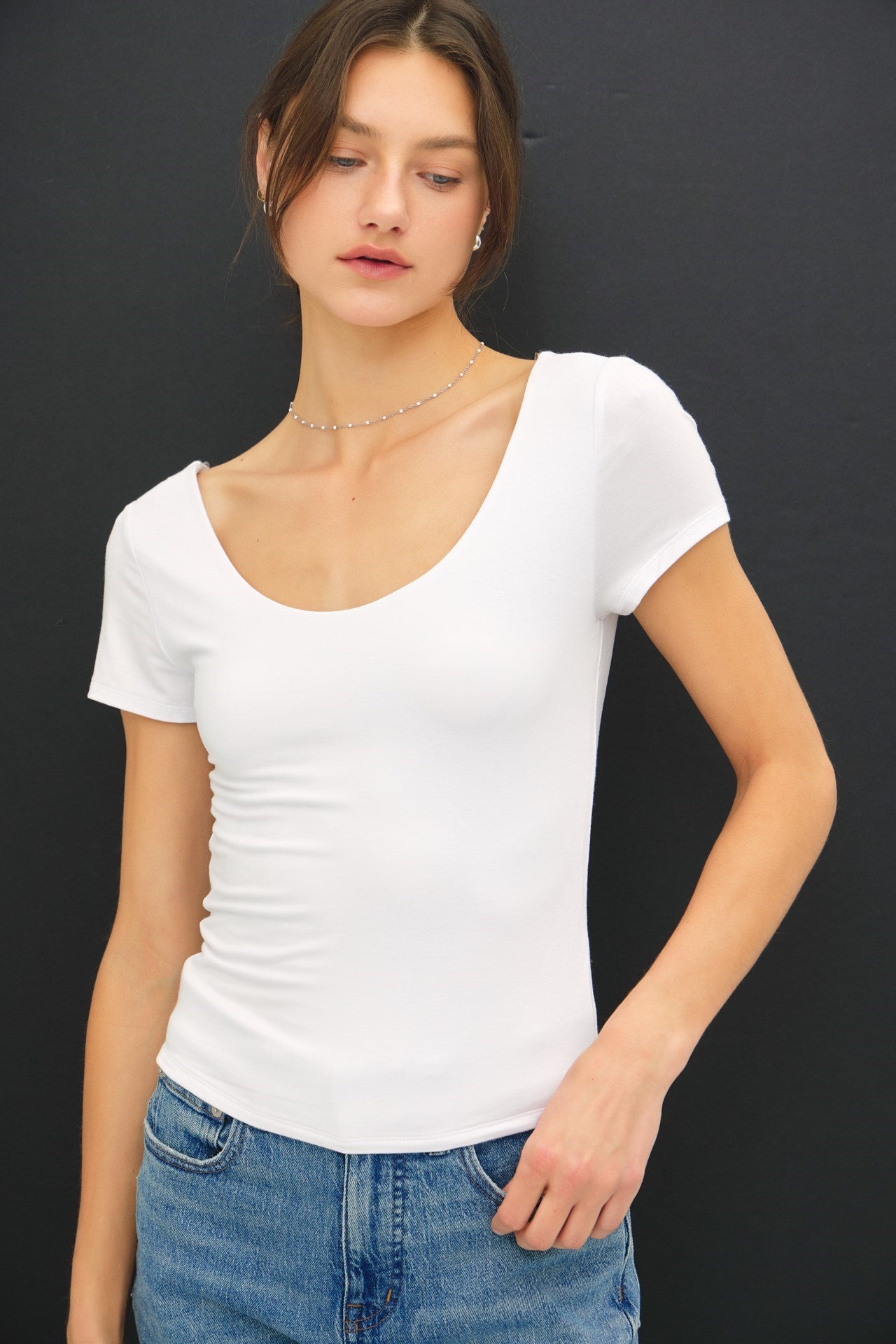 Butter Soft Scoop Neck Tee