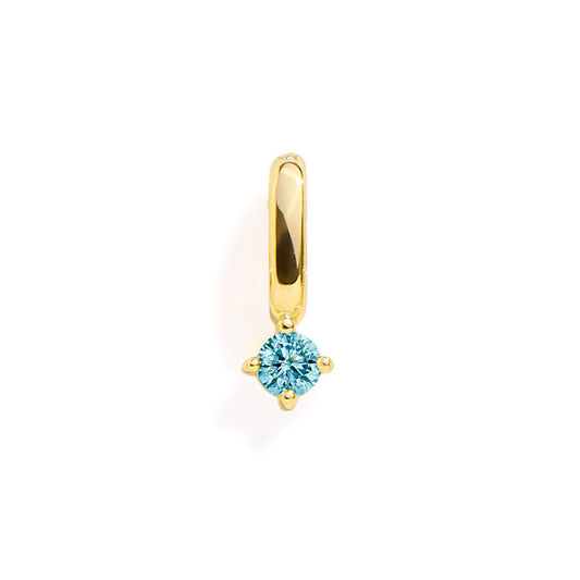 Birthstone Charm: Sapphire / Gold