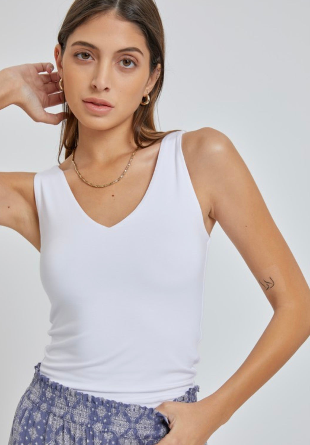 Butter V Neck Tank