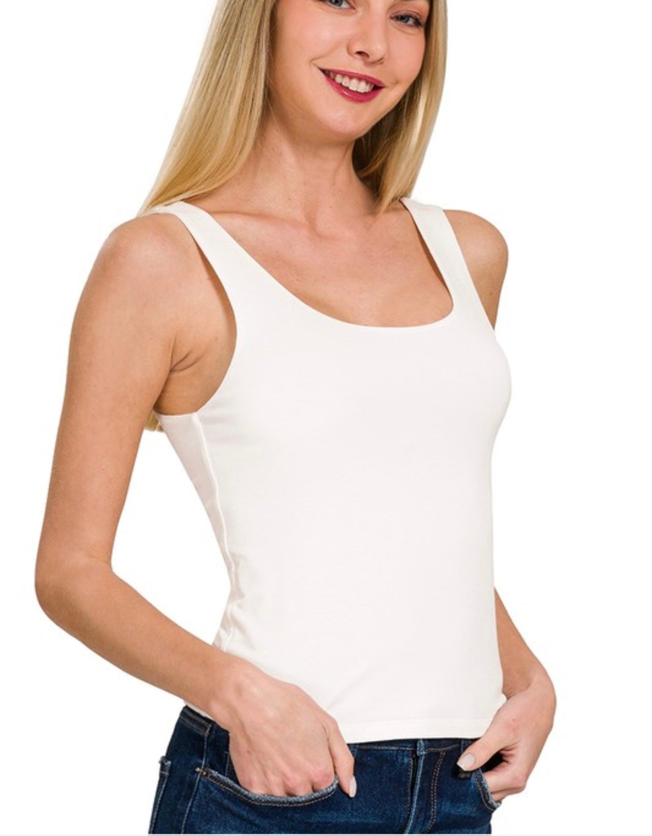 Double Layer Round Neck Tank