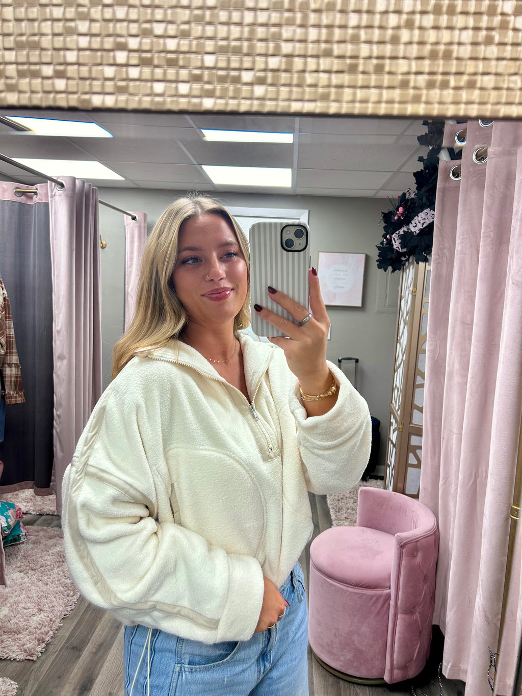 Fleece Half Zip Pullover