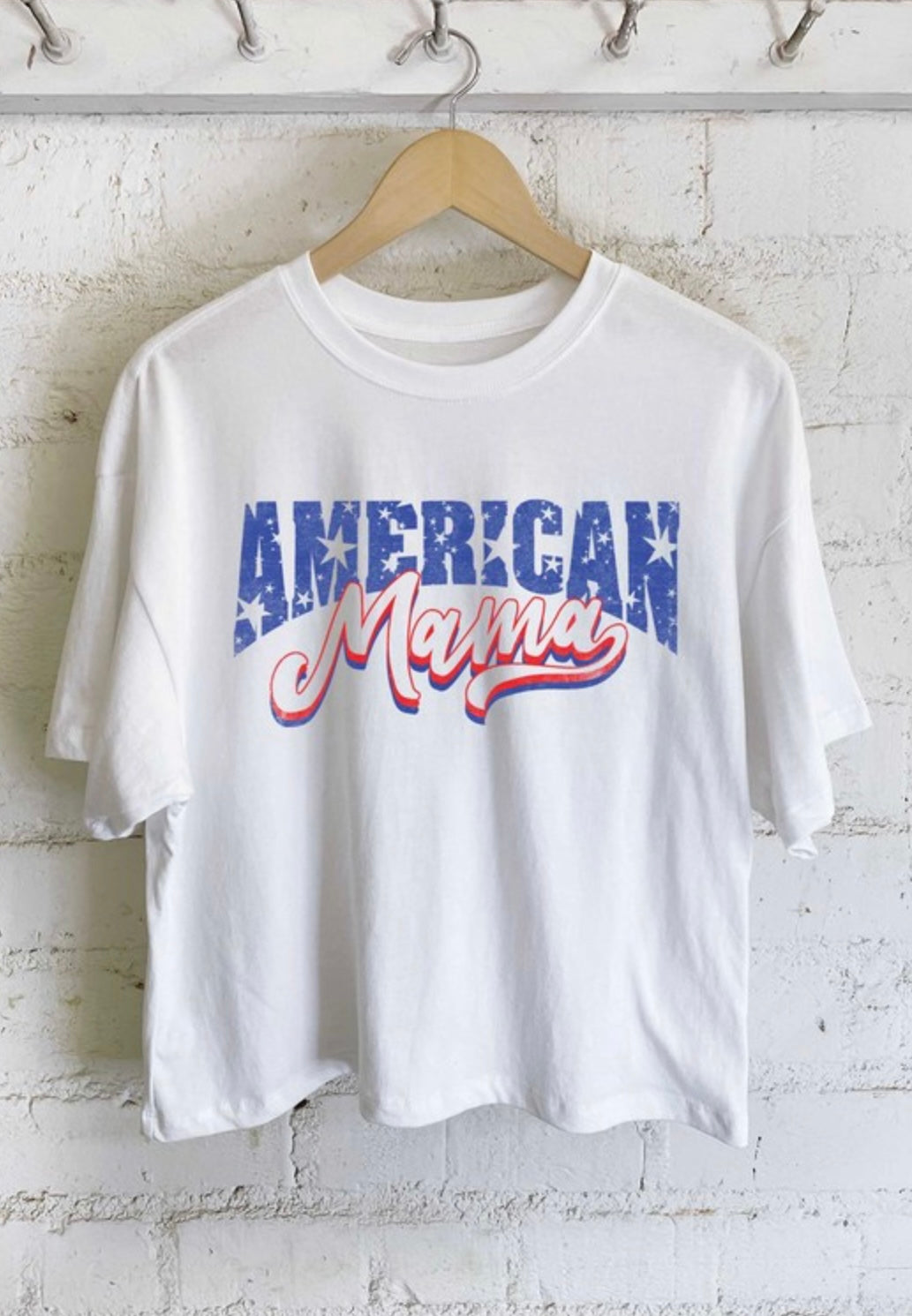 American Mama Long Crop Top