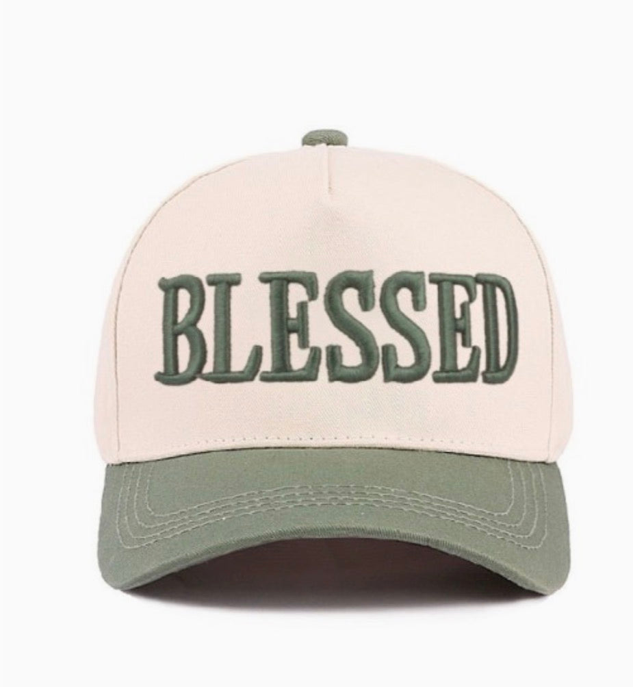 ‘Blessed’ Two Tone Hat