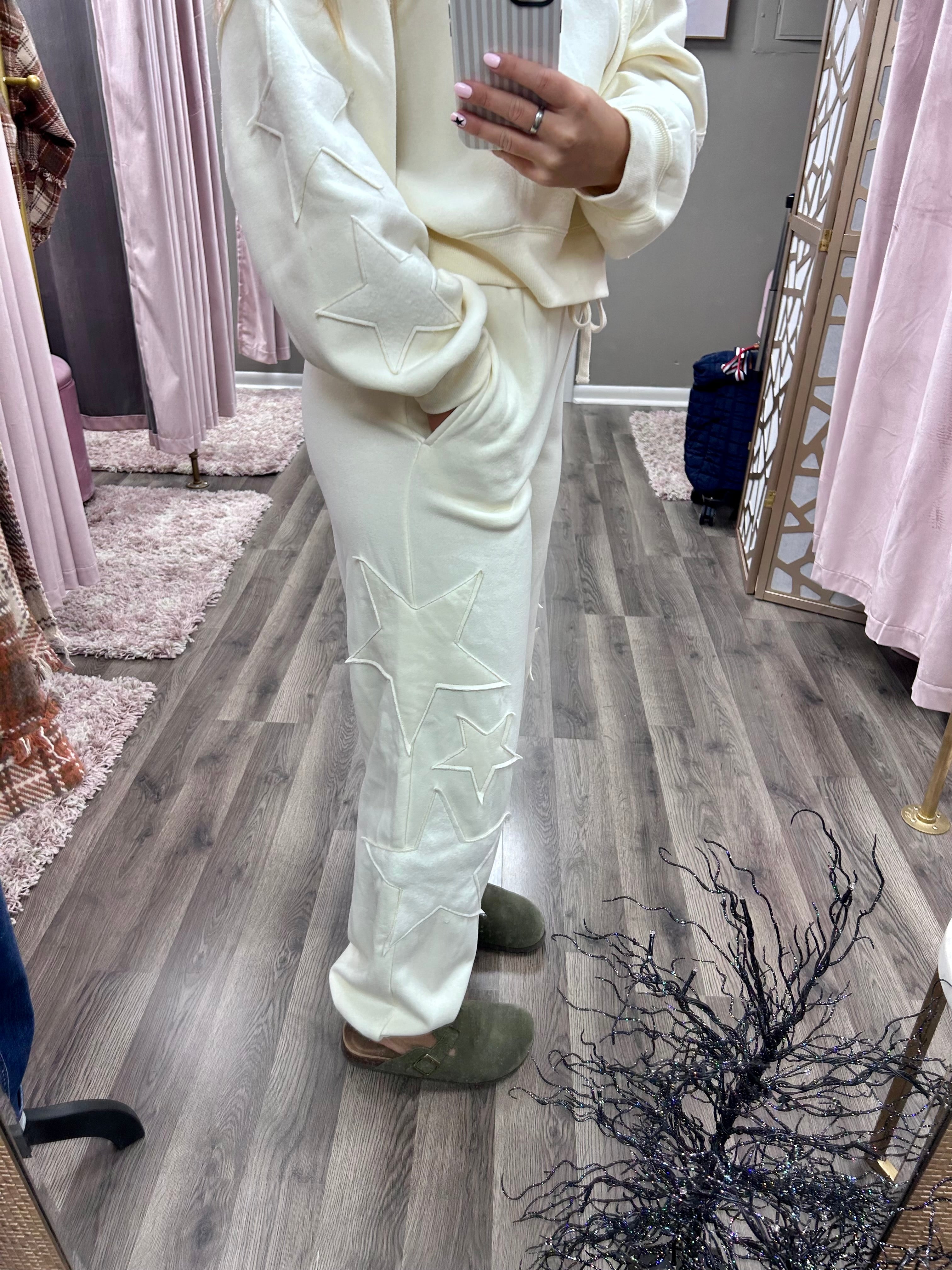 Star Patch Drawstring Jogger