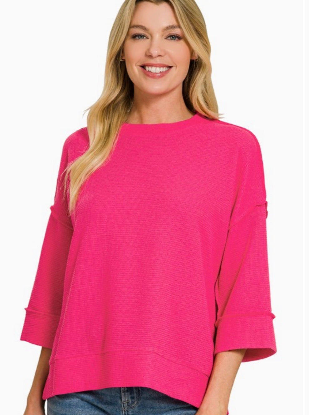 Double Knit 3/4 Sleeve Top