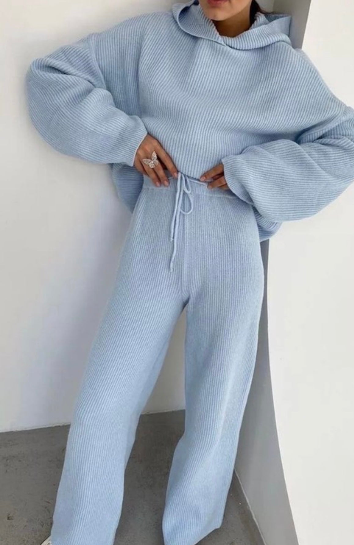 Lounge Knitted Hoodie & Pant Set