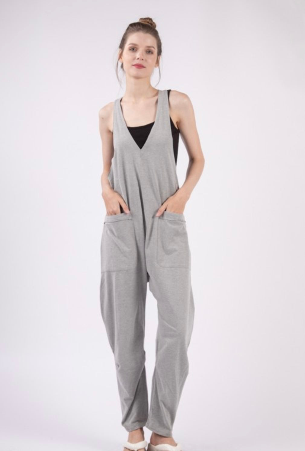 Casual Knit Loose Jumpsuit