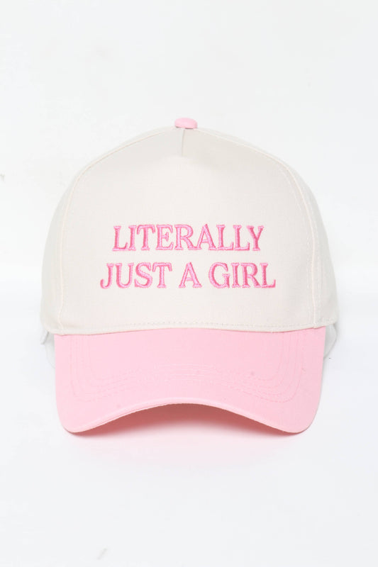 Literally Just A Girl Two Tone Hat