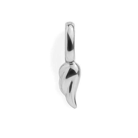 Angel Wing Charm: Silver