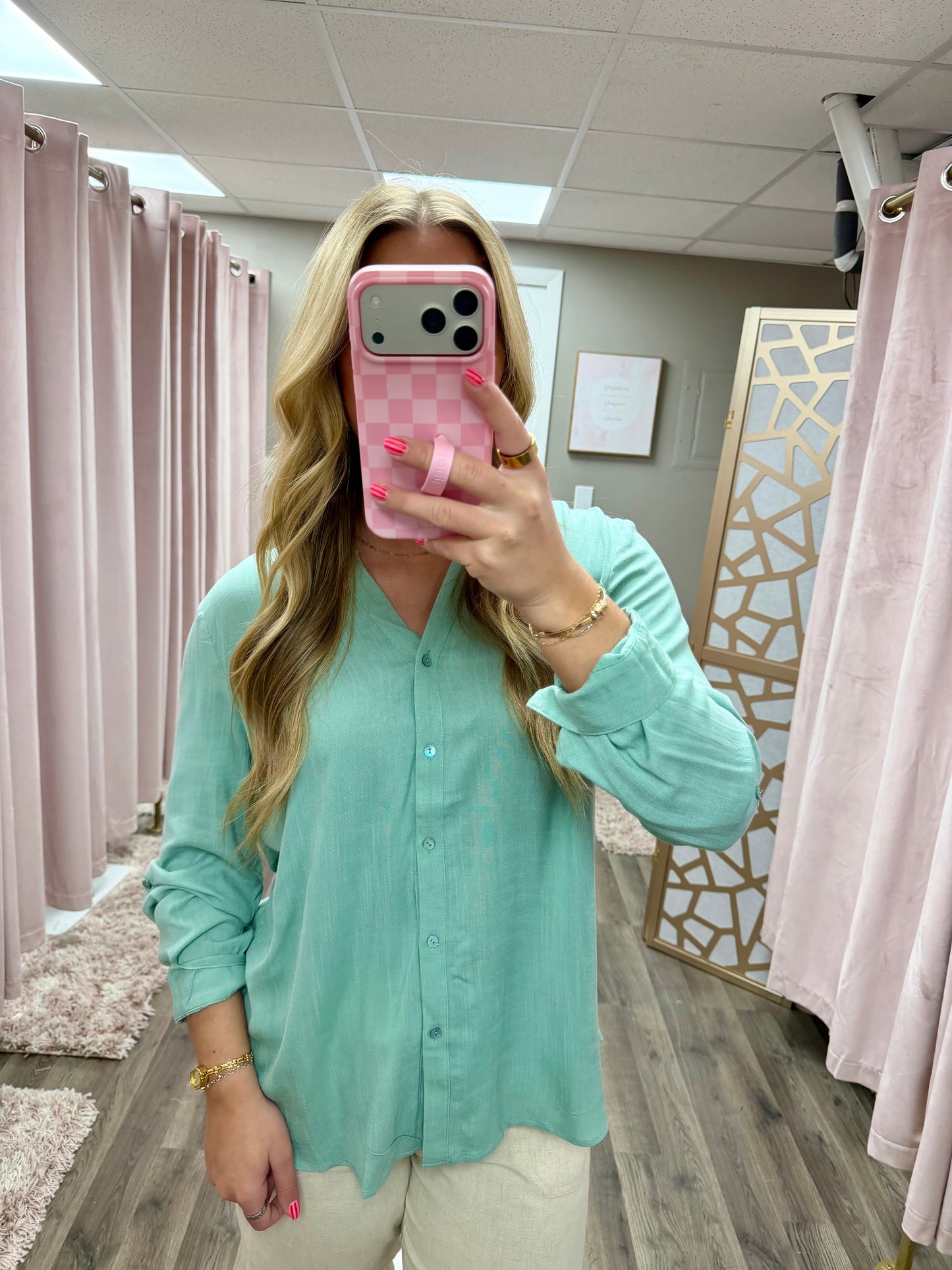 Flowy Lightweight Button Up
