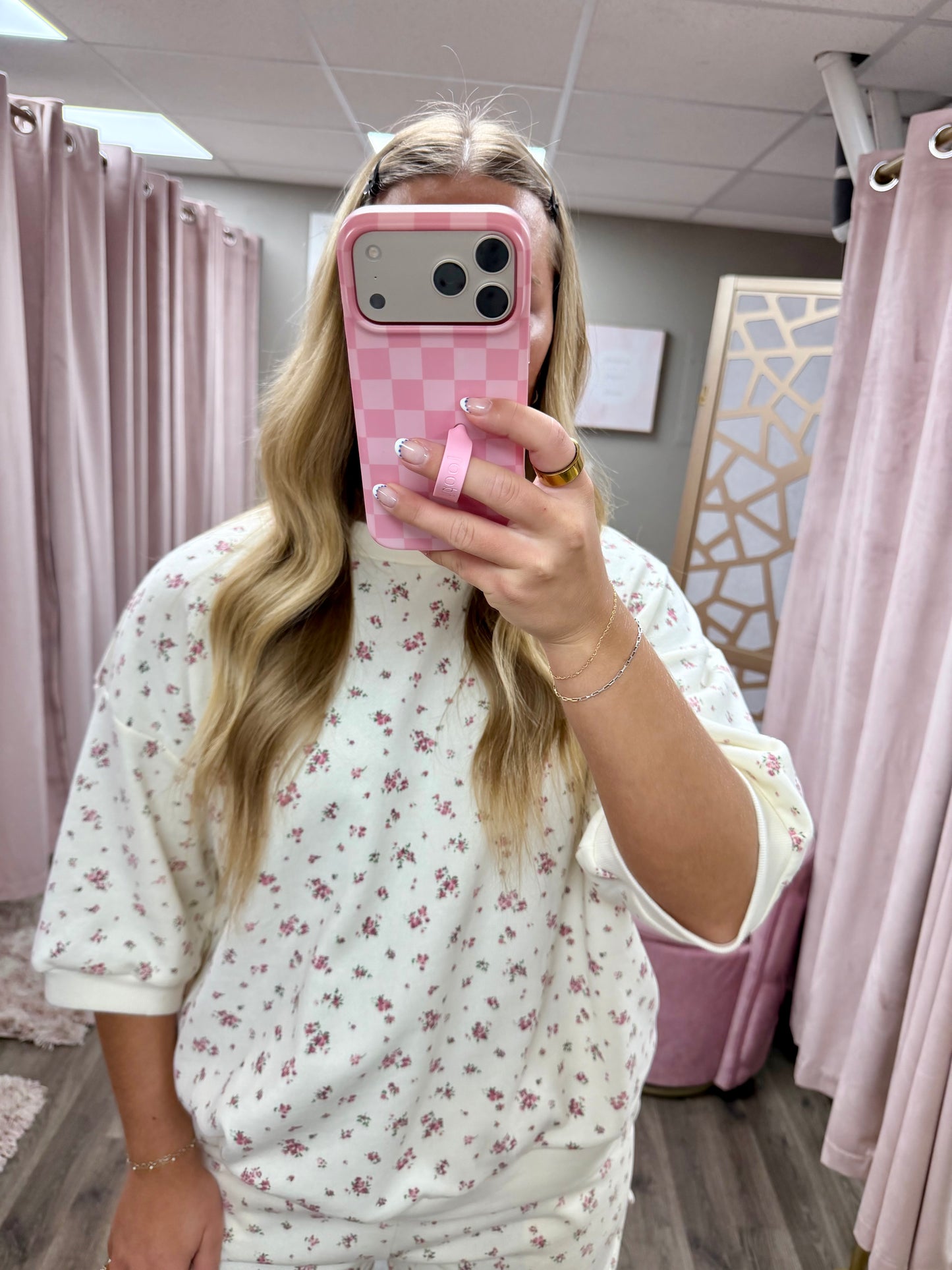 Floral Short Sleeve Top
