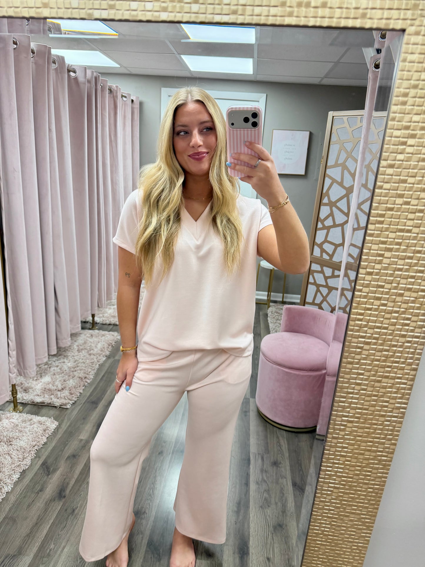 V Neck Scuba Top