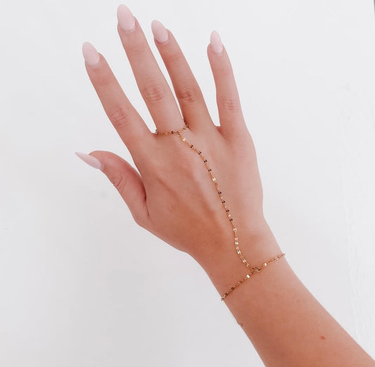 Minimalist Hand Chain Bracelet