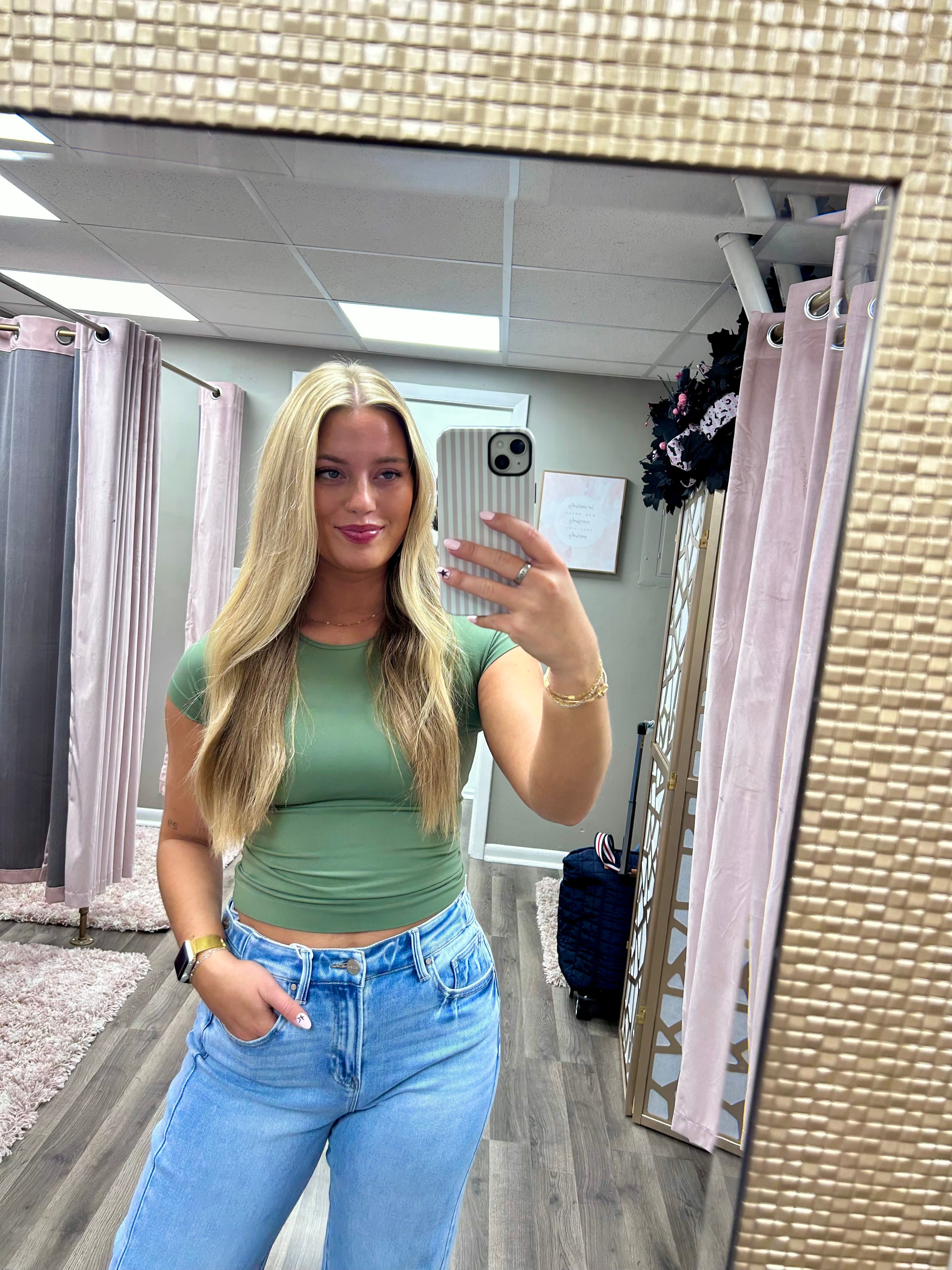 Seamless Crew Neck Short Sleeve