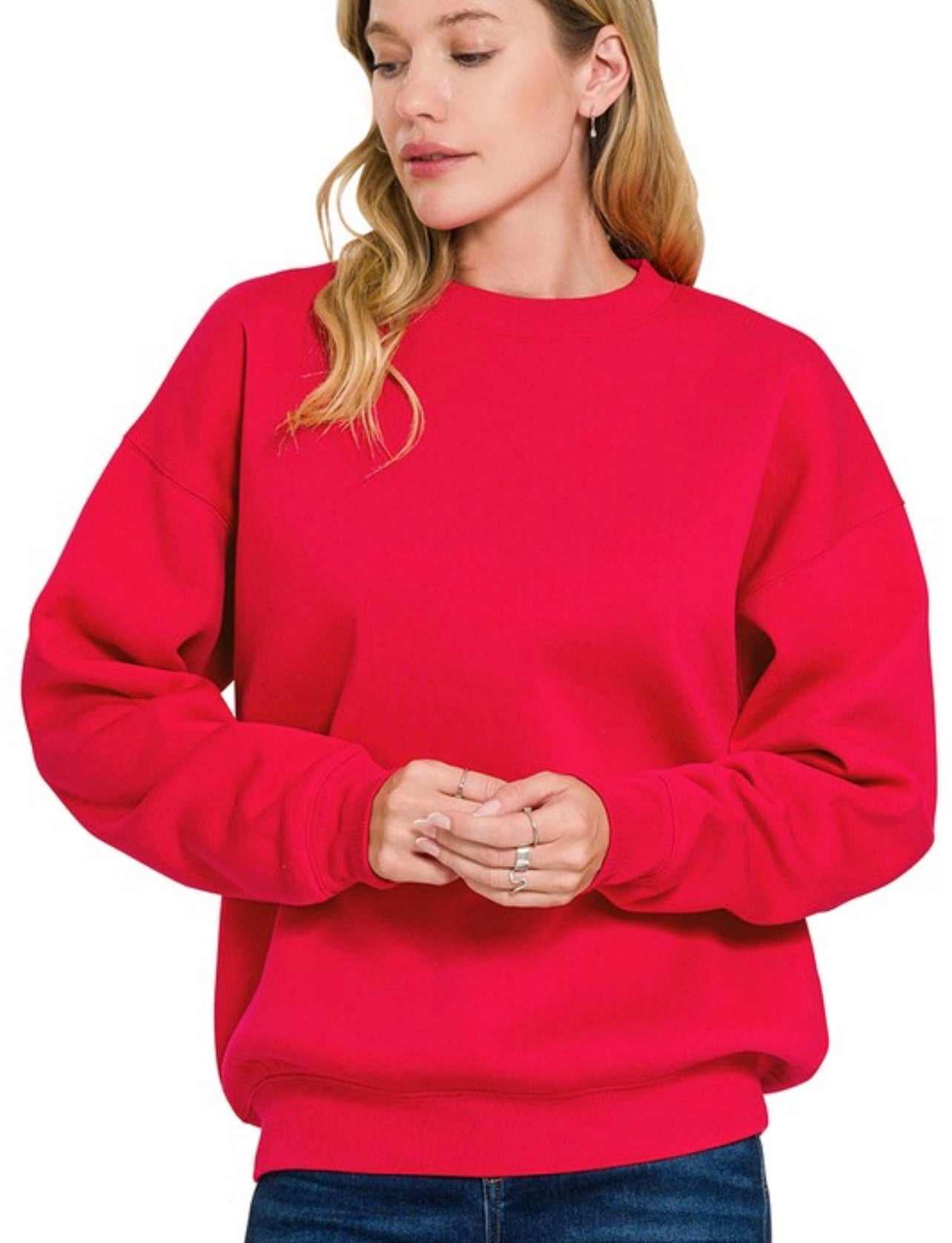 Fleece Crewneck Pullover