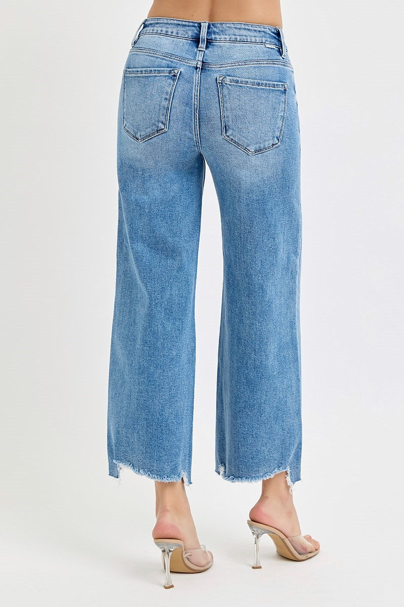Risen Wide-Crop Jeans
