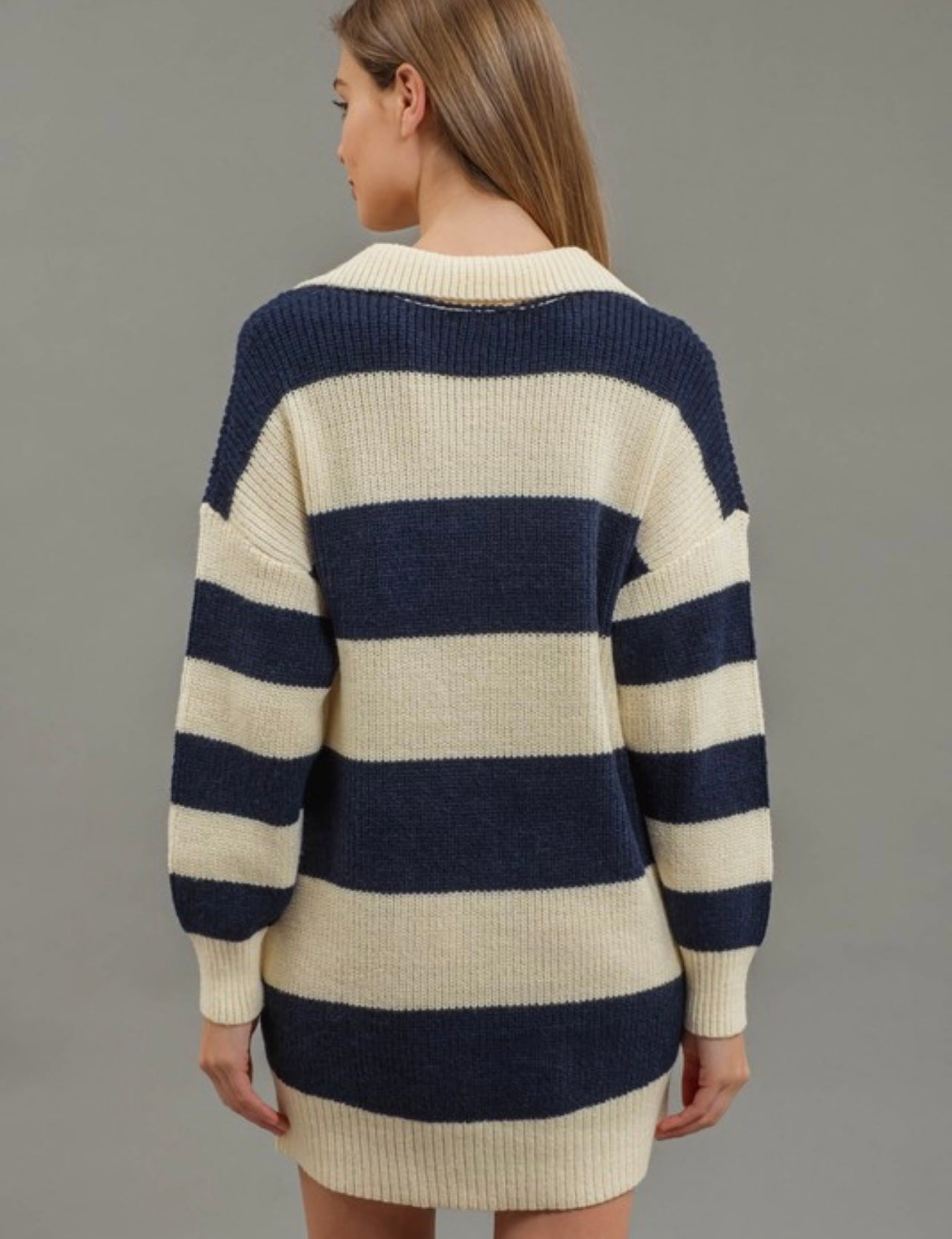 Stripe Mini Sweater Dress