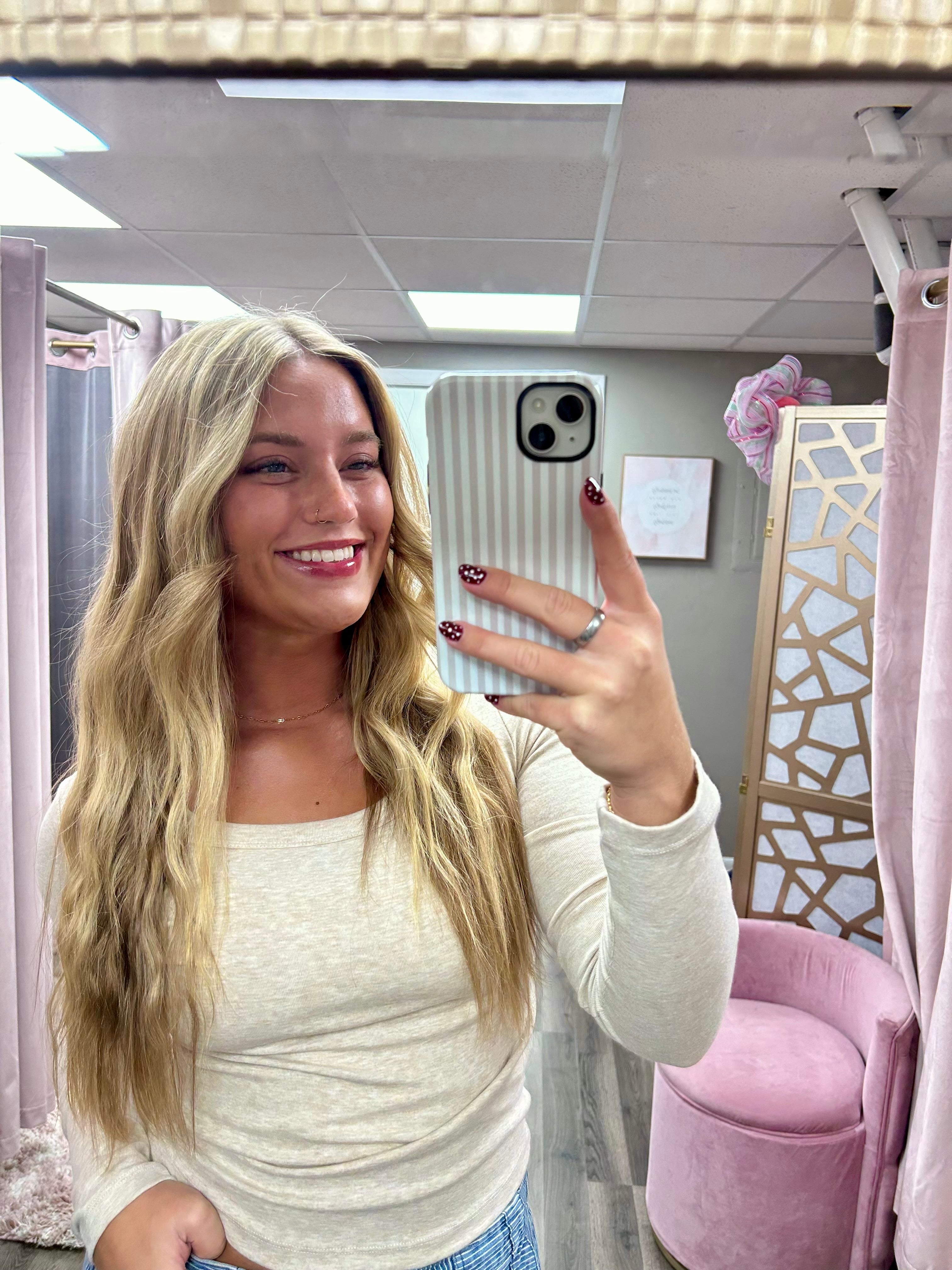 Basic Long Sleeve Scoop Neck Top