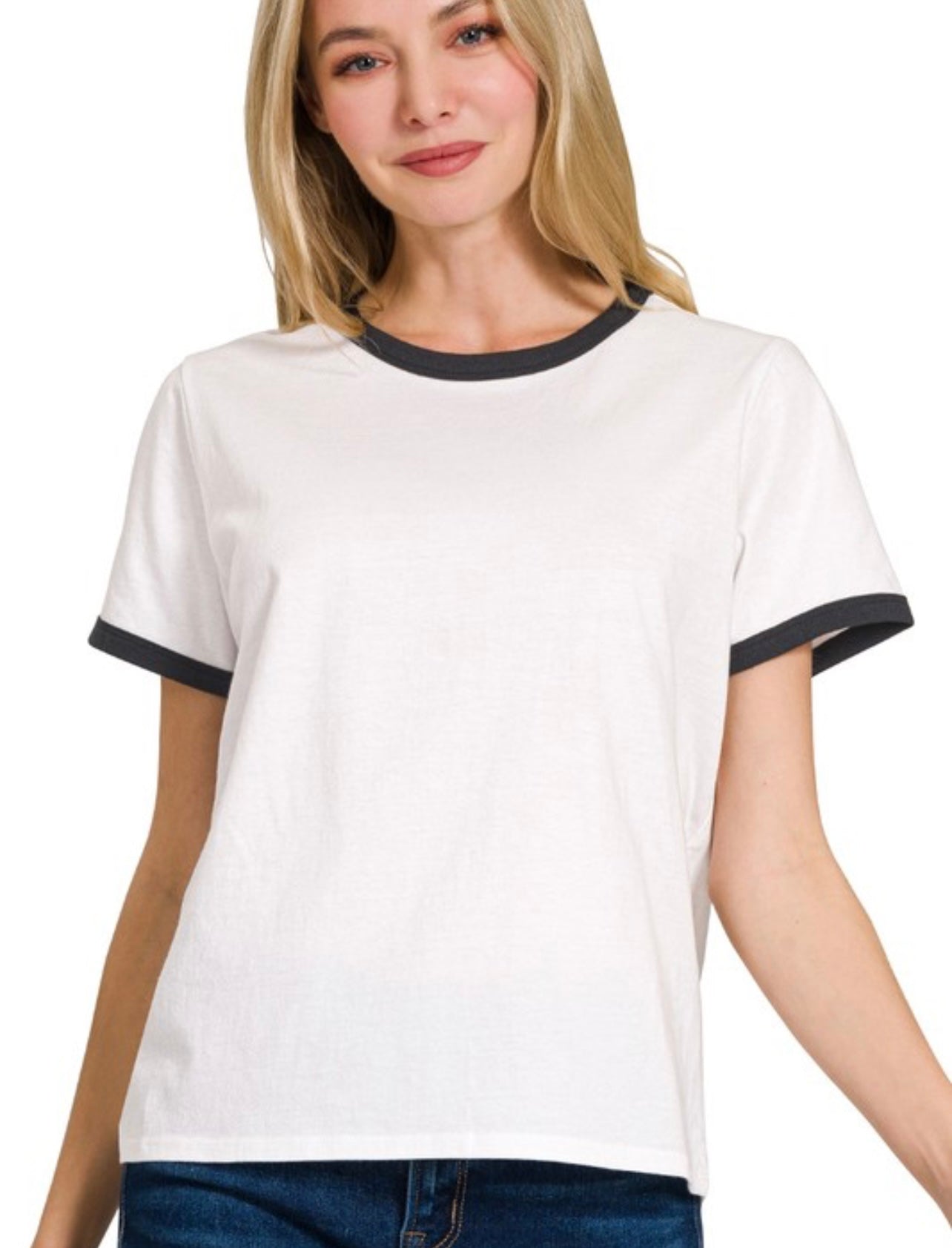 Contrast Seam Tee