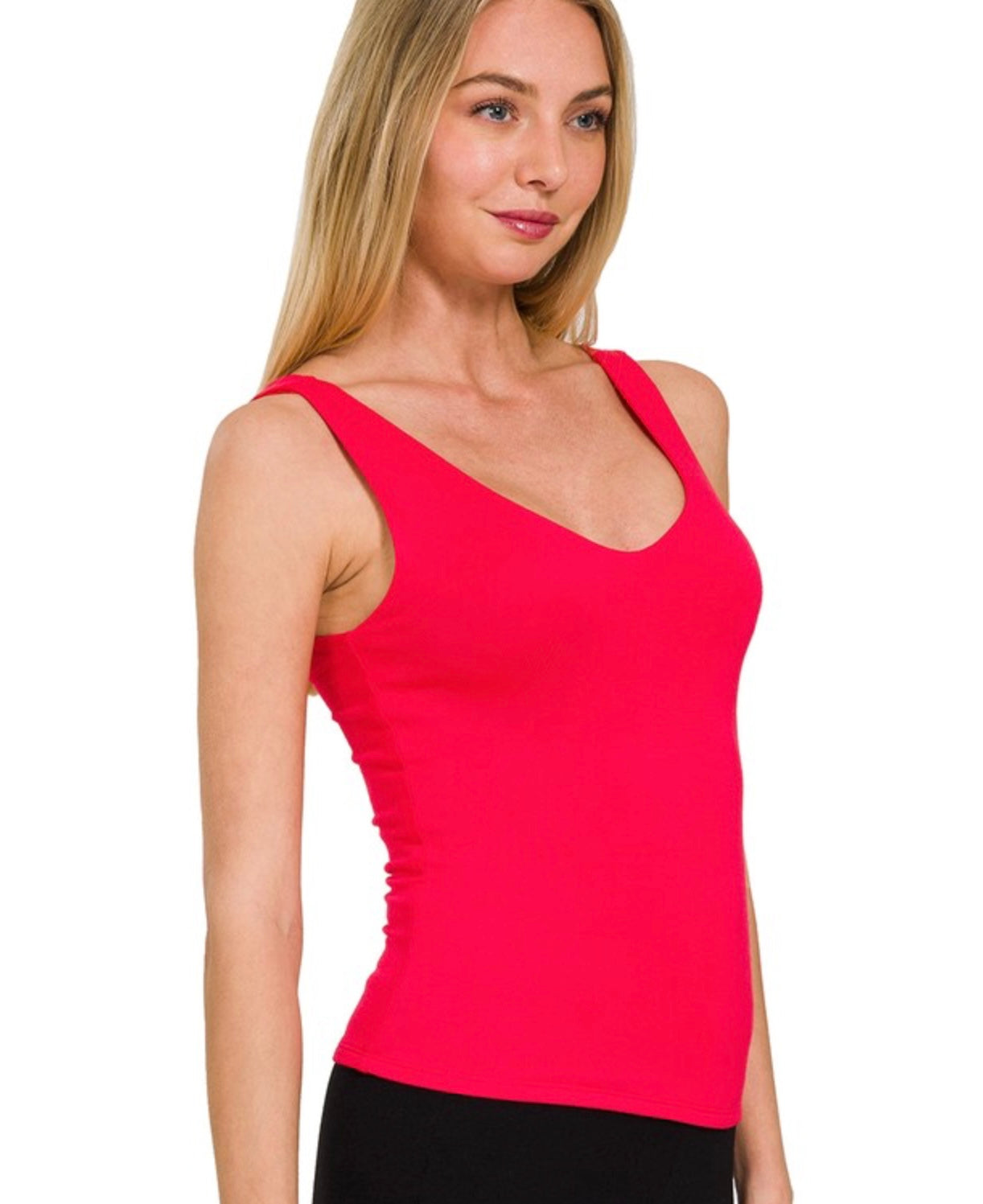 Double Layer V Neck Tank