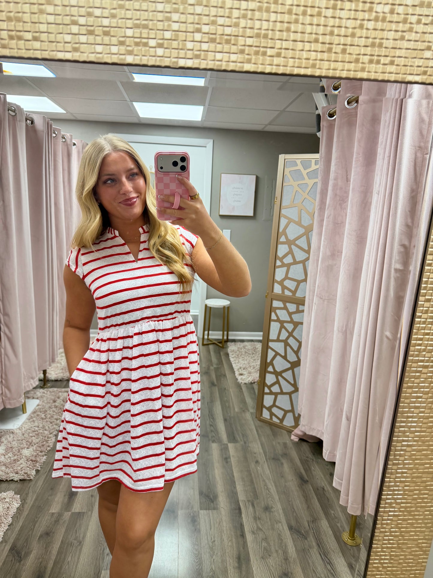 Knitted Lace Babydoll Dress
