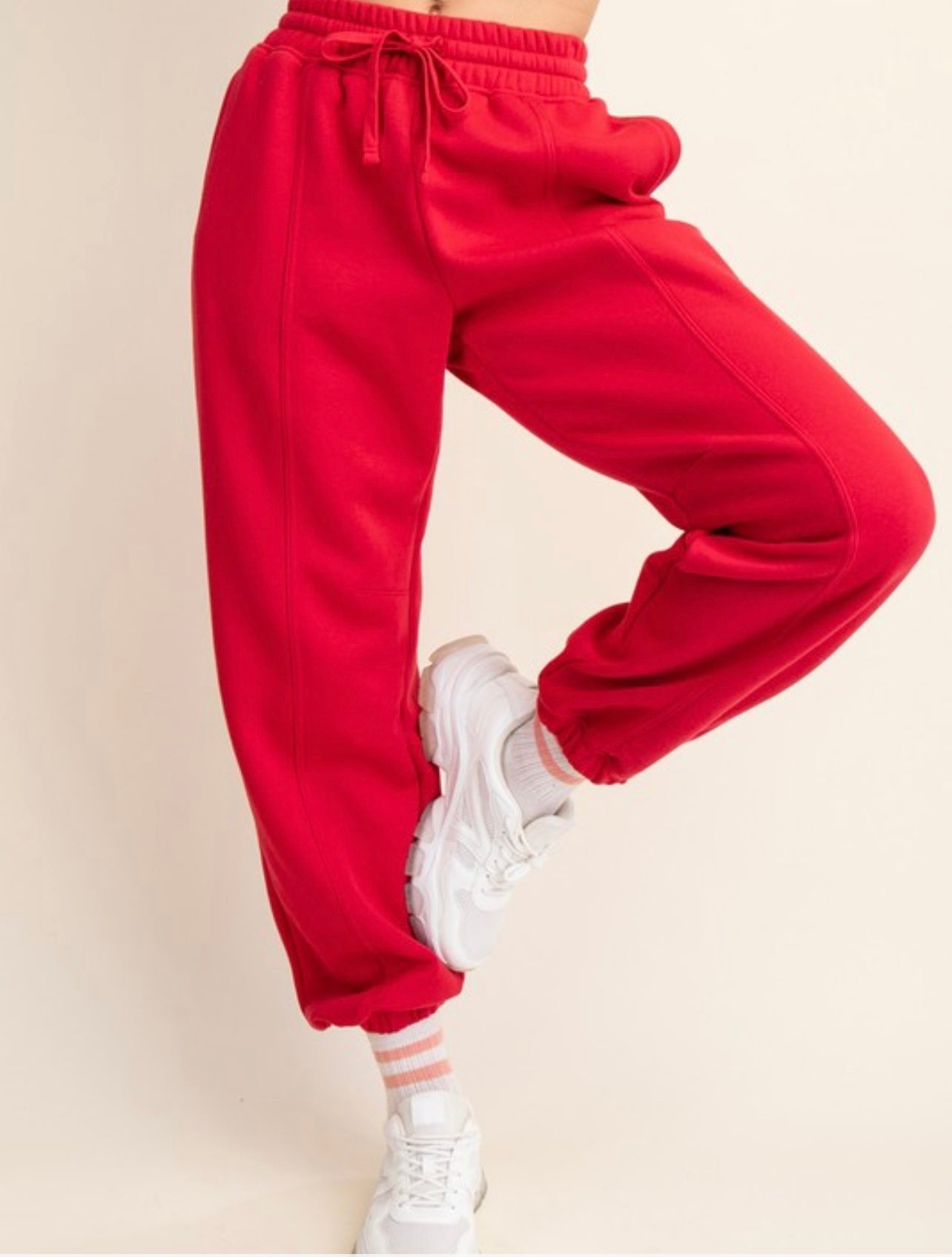 Fleece Jogger Pleat Sweatpant