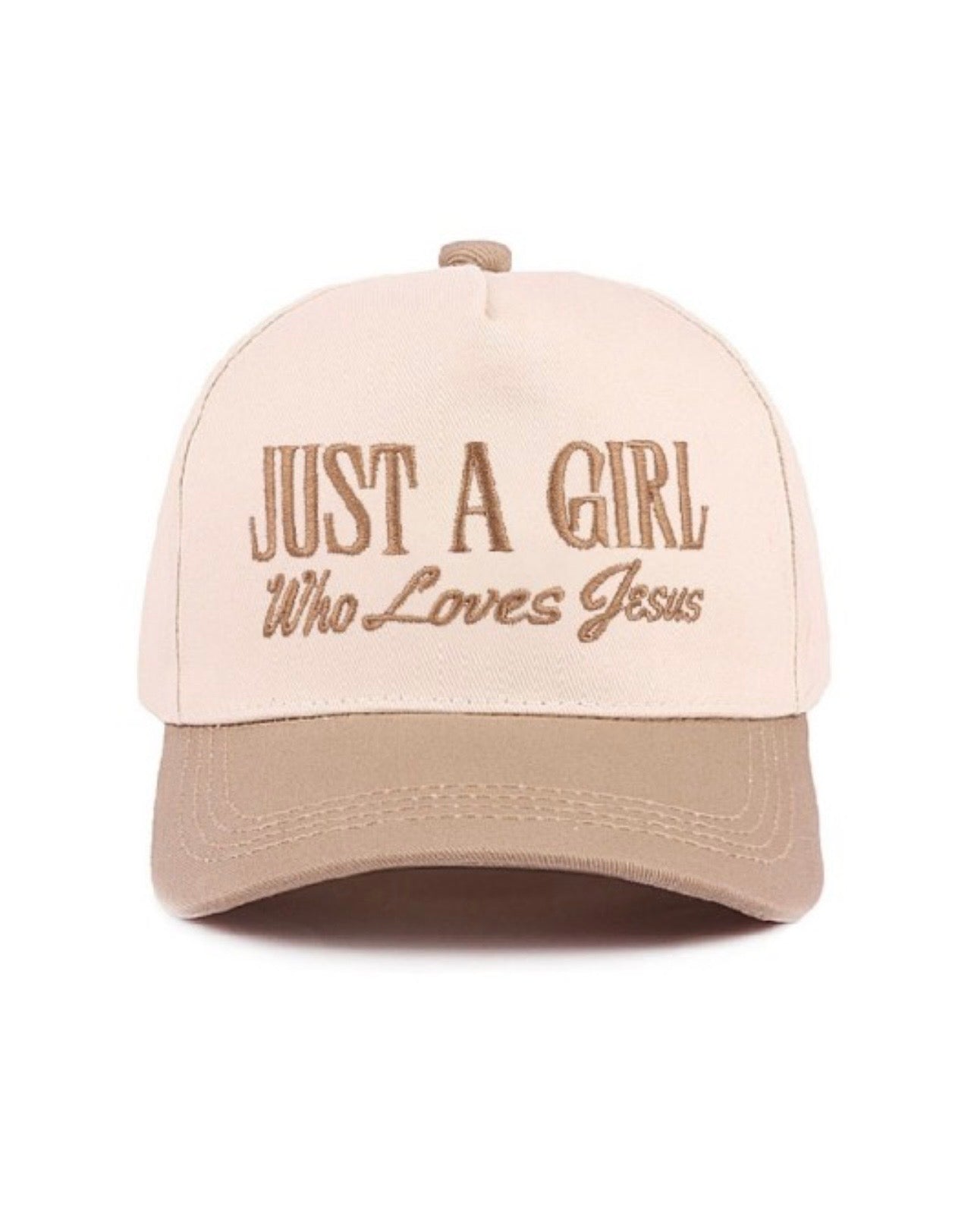 “A Girl Who Loves Jesus” Two Tone Hat