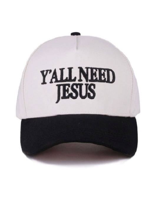 Y’all Need Jesus Canvas Hat