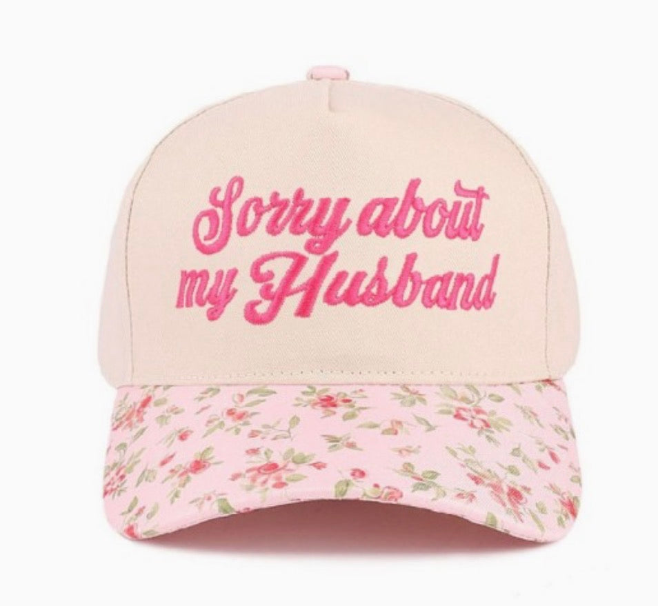 Sorry About My Husband Canvas Hat