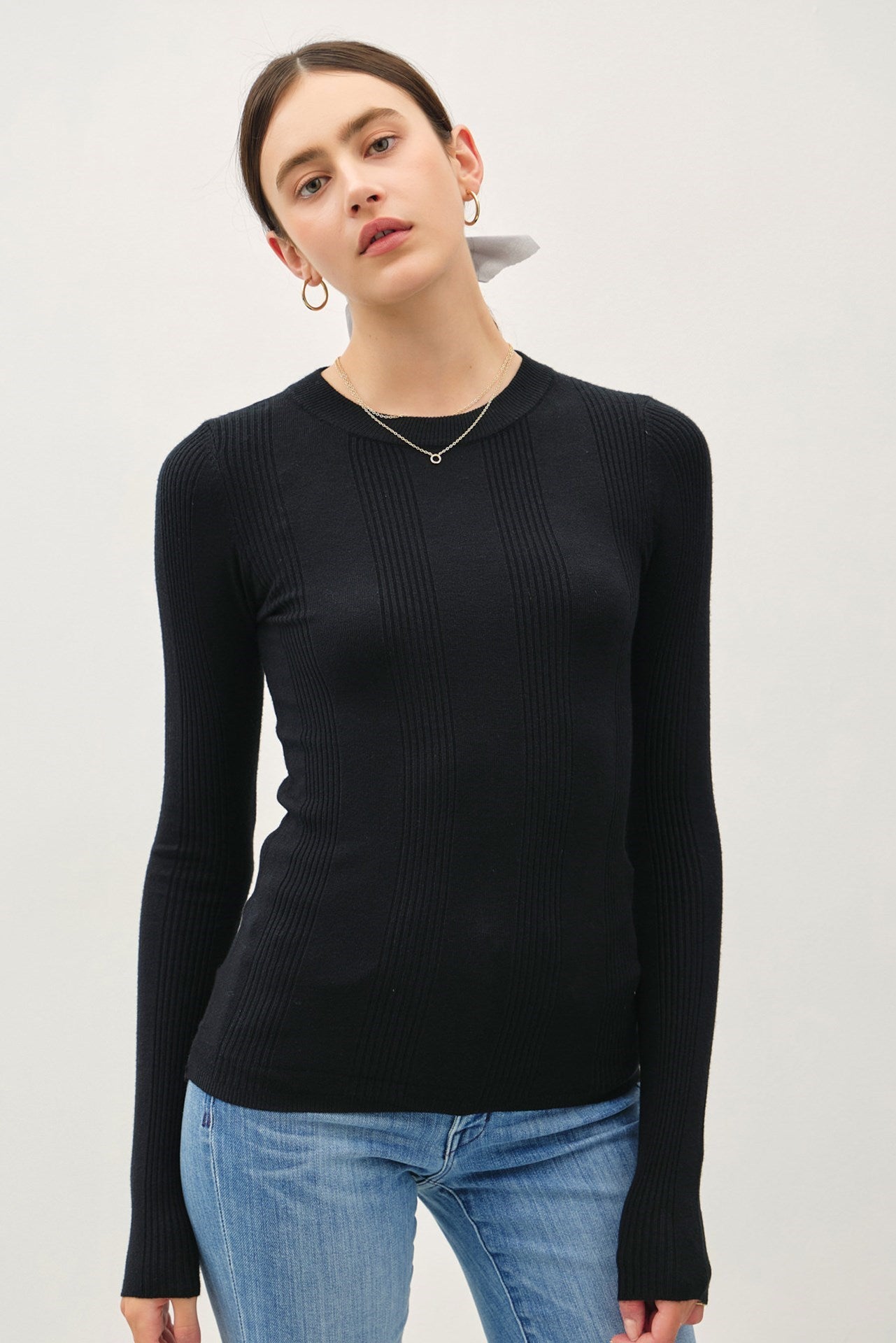 Ribbed Sweater Long Sleeve