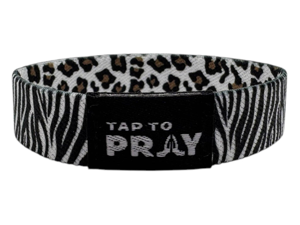 Tap To Pray™ Wristbands - Safari Zebra