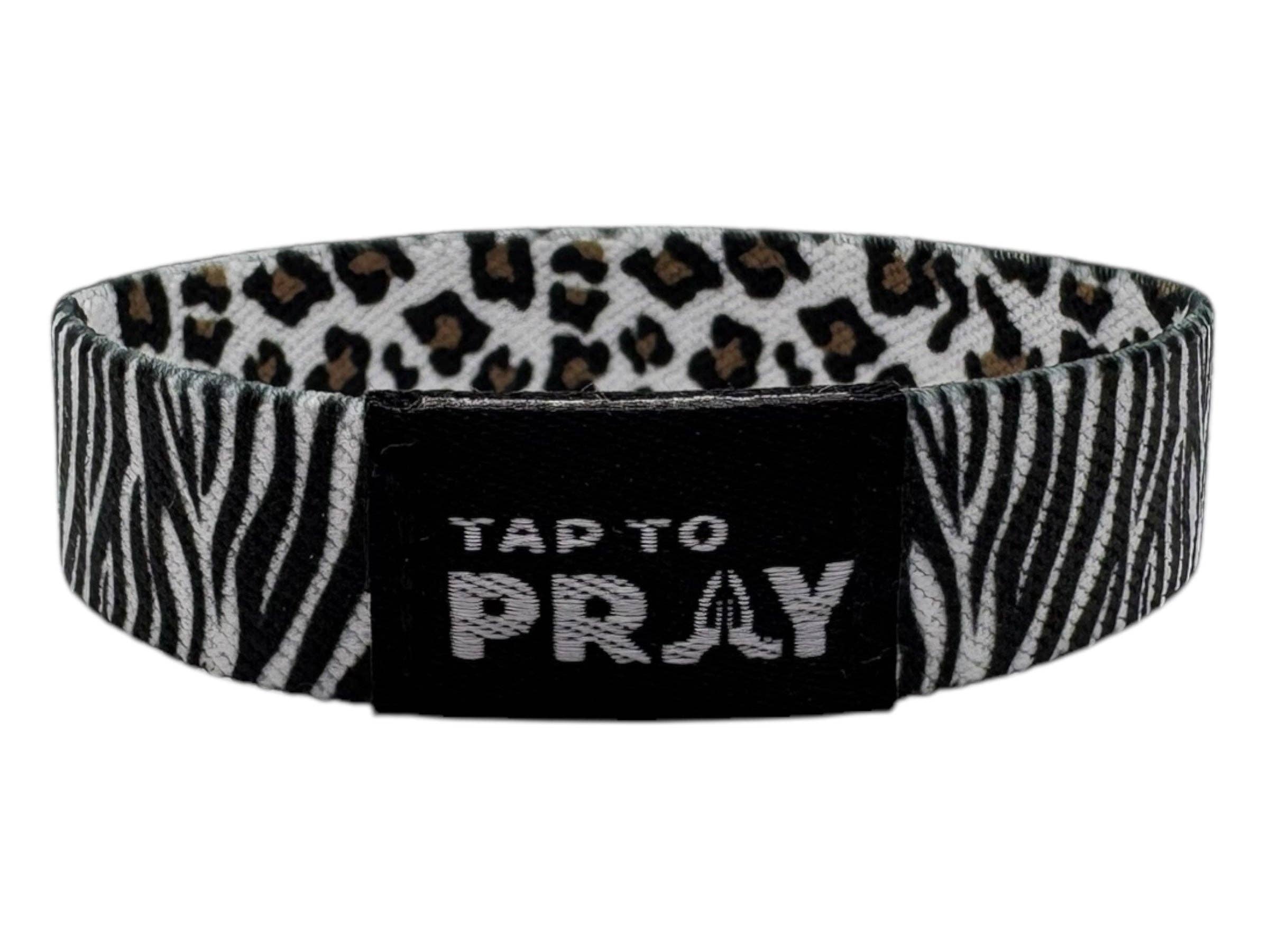 Tap To Pray™ Wristbands - Safari Zebra