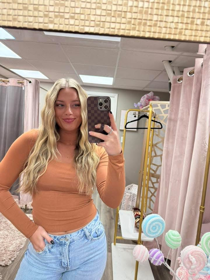 Basic Square Neck Long Sleeve