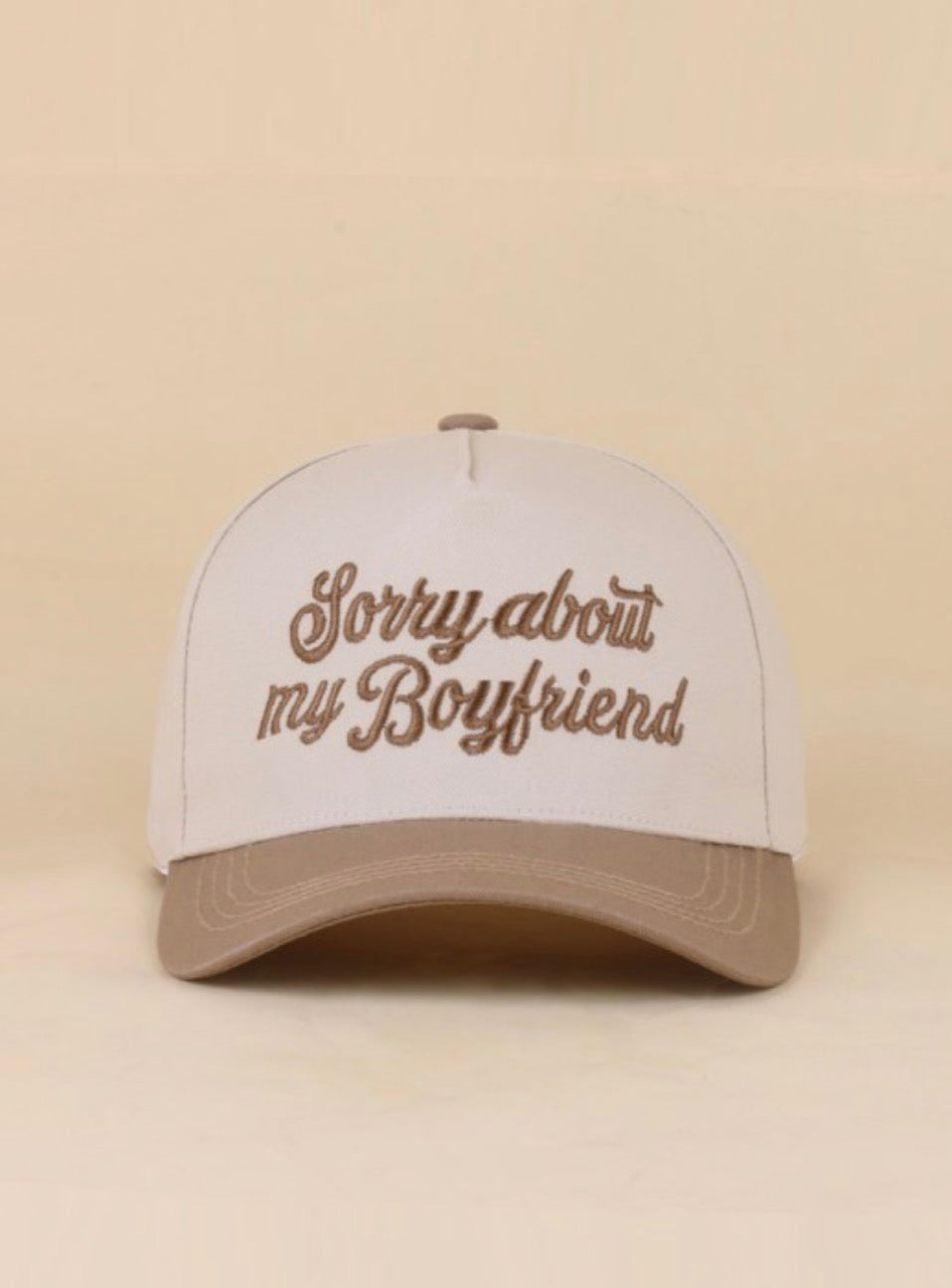 Sorry About My Boyfriend Two Tone Hat