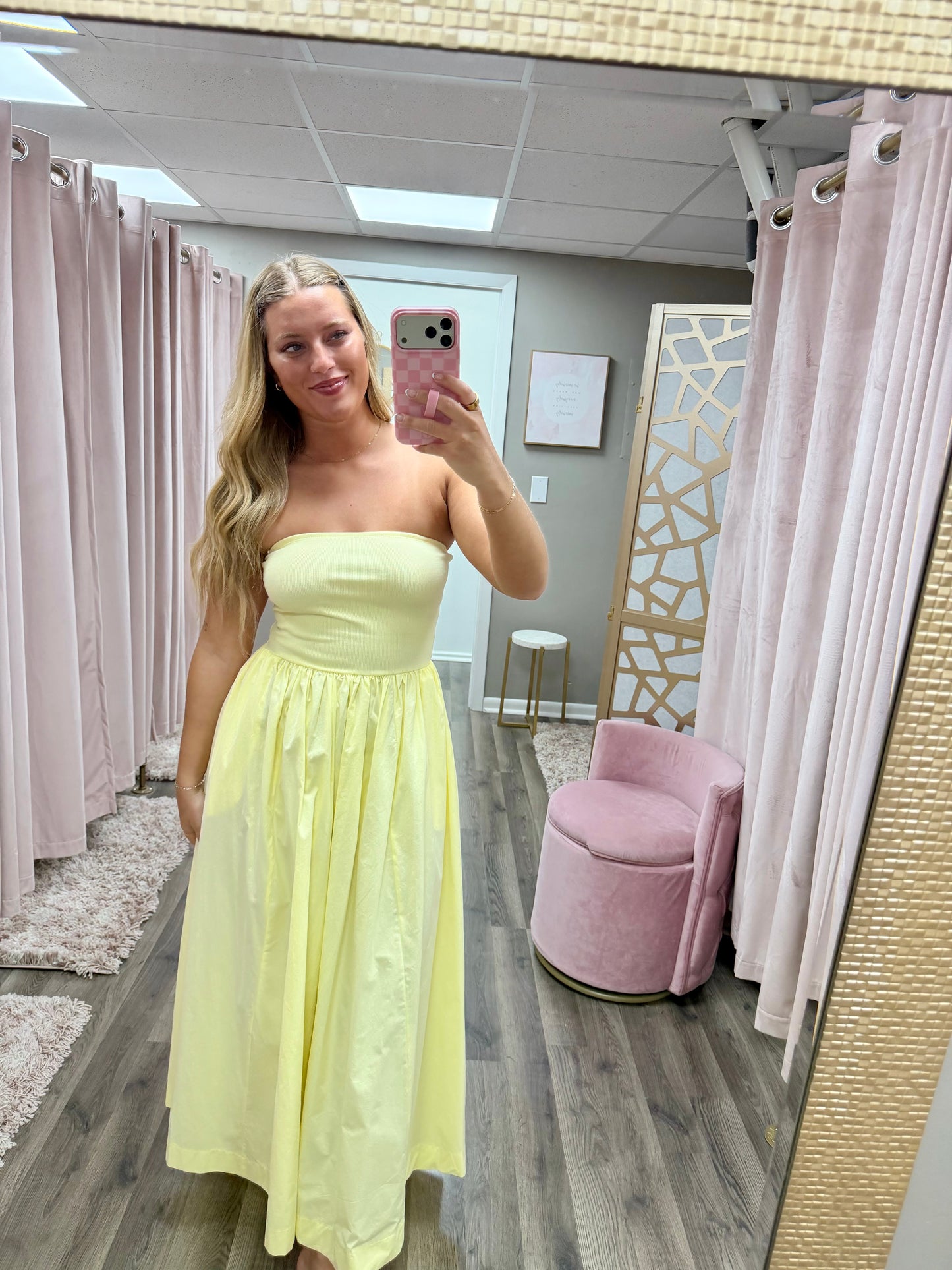 Strapless Top Maxi Dress