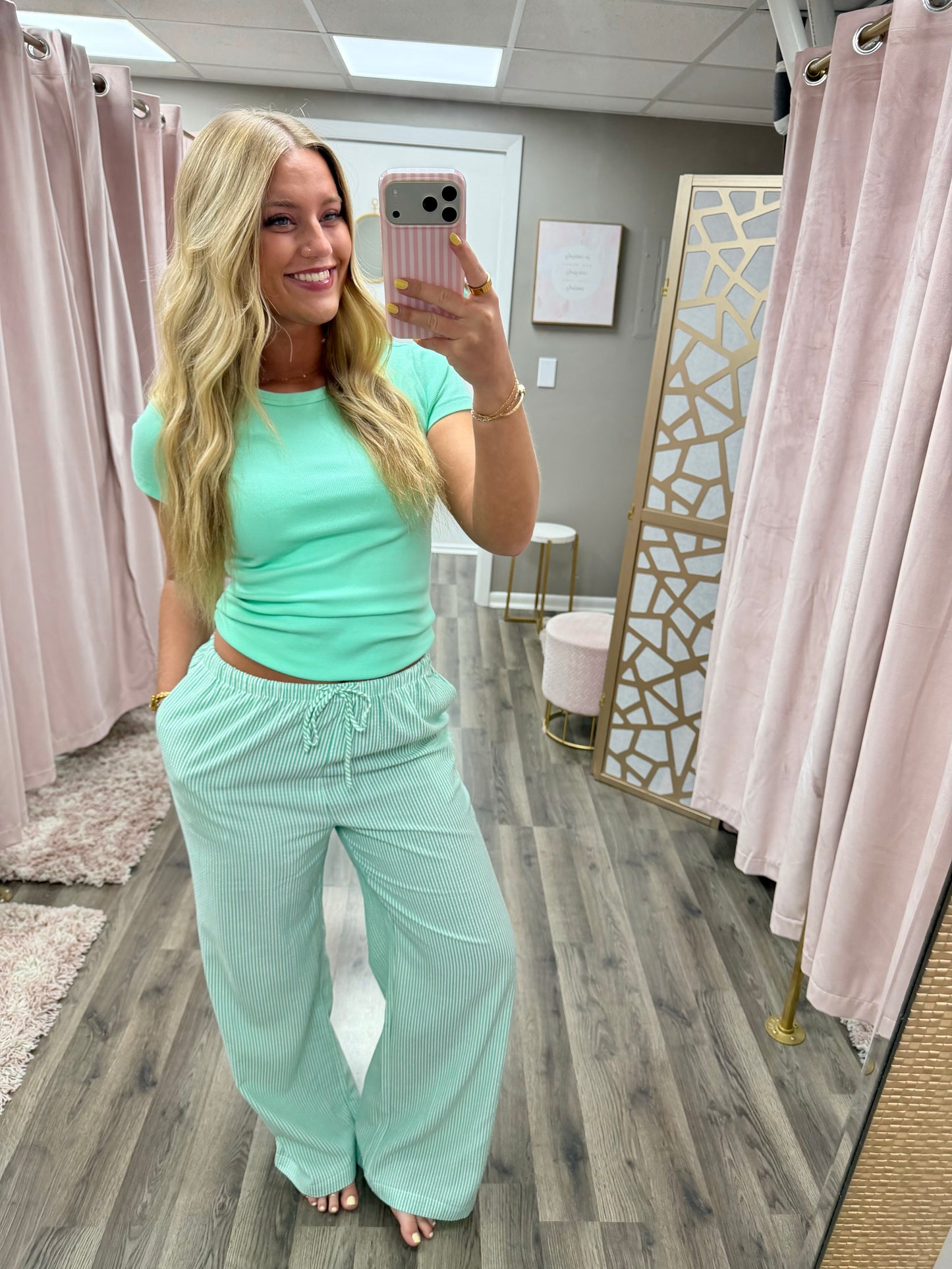 Striped Wide Leg Pant